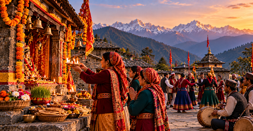 How Pahadi People Celebrate Navratri in Uttarakhand: Traditions, Puja, Food & Festivities